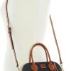 Dooney & Bourke Women's Domed Satchel in Pebble Grain Leather, Large Handbag with Adjustable Detachable Shoulder Strap-3