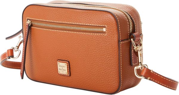 Dooney & Bourke Women's Camera Zip Crossbody in Pebble Grain Leather, Small Handbag with Adjustable Shoulder Strap-1