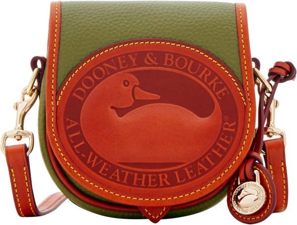 Dooney & Bourke Handbag, All Weather Leather 2 Duck Bag Crossbody - Olive-0
