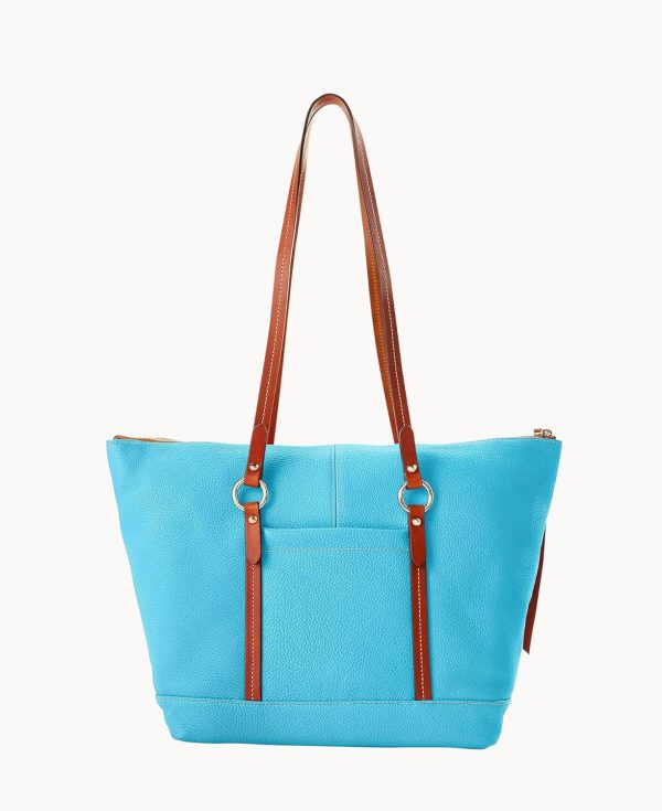 Dooney & Bourke Handbags for Women, Pebble Grain Leather Tote Bag with Zipper Compartments-3