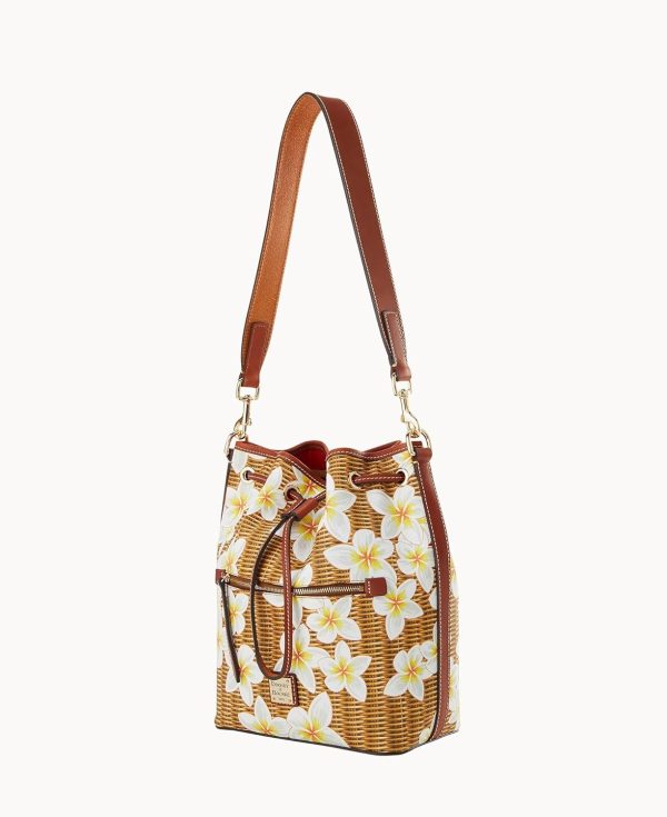 Dooney & Bourke Plumeria Drawstring Bucket Bag/Zip Around Wallet Bundle-2