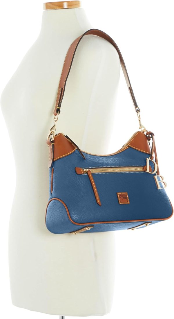 Dooney & Bourke Shoulder Bags for Women, Pebble Grain Leather Hobo Bag with Charms-3
