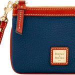 Dooney & Bourke Women's Wallets, Medium Pebble Grain Leather Wristlet Wallet for Women-0