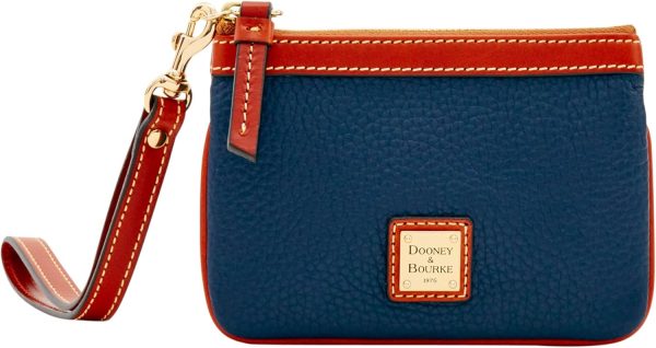 Dooney & Bourke Women's Wallets, Medium Pebble Grain Leather Wristlet Wallet for Women-0