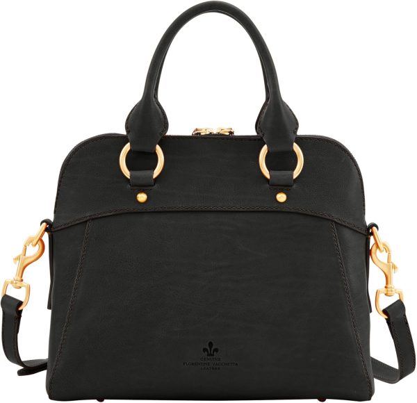 Dooney & Bourke Satchel Handbags for Women, Cameron Florentine Leather Satchel Bag with Optional Crossbody Strap-3