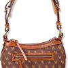 Dooney & Bourke Women's Classic Jacquard Print Round Crescent Hobo Bag Purse,-1