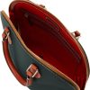 Dooney & Bourke Women's Domed Satchel in Pebble Grain Leather, Large Handbag with Adjustable Detachable Shoulder Strap-2
