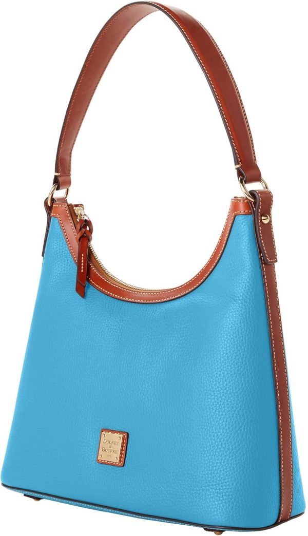 Dooney & Bourke Handbag, Pebble Grain Hobo Shoulder Bag - Sky Blue-1