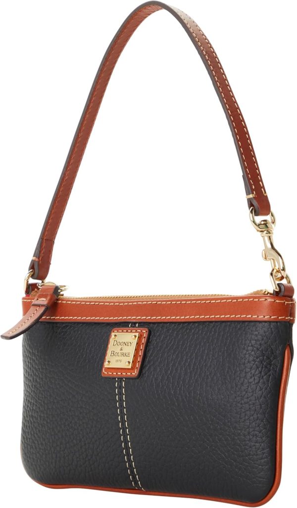 Dooney & Bourke Designer Handbags for Women, Pebble Grain Leather Wristlet Wallet Women-1