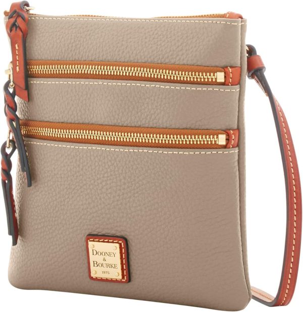 Dooney & Bourke Handbag, Pebble Grain North South Triple Zip-1