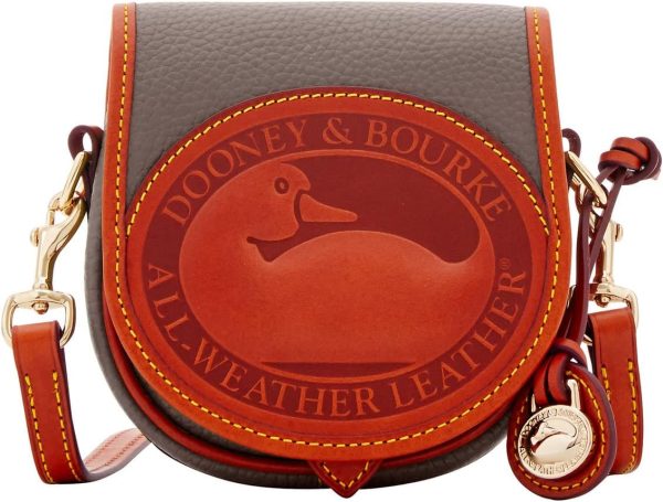 Dooney & Bourke Handbag, All Weather Leather 2 Duck Bag Crossbody - Taupe-0