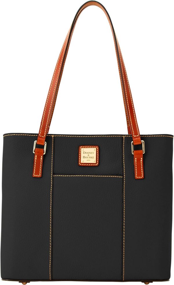 Dooney & Bourke Women's Small Lexington Tote in Pebble Grain Leather, Handbag with Long Leather Shoulder Straps-0