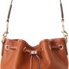 Dooney & Bourke Women's Drawstring in Pebble Grain Leather, Medium Sized Handbag with Closure-0
