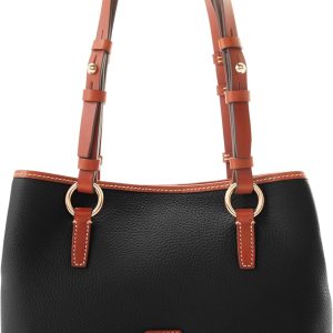 Dooney & Bourke Handbags and Accessories, Pebble Grain Leather Briana Small Shoulder Bag with Wristlet Pouch-0