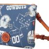 Dooney & Bourke Handbag, NFL Cowboys Top Zip Crossbody | Navy-1
