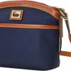 Dooney & Bourke Crossbody Bags for Women, Wayfarer Domed Nylon Bag with Leather Strap Front Pocket crossbody bag leather