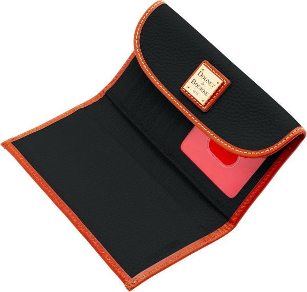 Dooney & Bourke Women's Continental Clutch in Pebble Grain Leather, Trifold Wallet with Multiple Card Holder-2