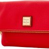 Dooney & Bourke Women's Foldover Zip Crossbody in Pebble Grain Leather, Small Sized Handbag with Adjustable Shoulder Strap-1