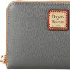 Dooney & Bourke Wallet, Pebble Grain Medium Zip Around Wallet - Grey-0