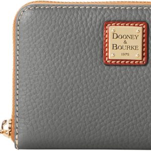 Dooney & Bourke Wallet, Pebble Grain Medium Zip Around Wallet - Grey-0