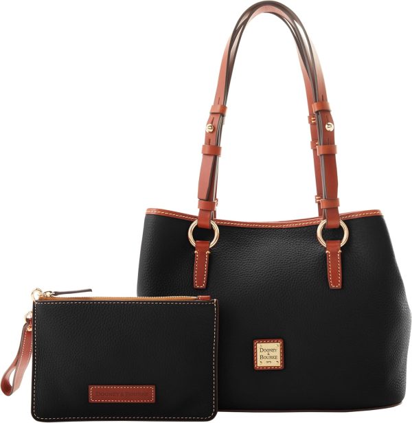 Dooney & Bourke Handbags and Accessories, Pebble Grain Leather Briana Small Shoulder Bag with Wristlet Pouch-3