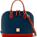 Dooney & Bourke Women's Zip Satchel in Pebble Grain Leather, Large Handbag with Adjustable Detachable Shoulder Strap-0