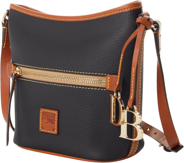 Dooney & Bourke Women's Small Zip Sac Shoulder Bag in Pebble Grain Leather, Handbag with Adjustable Crossbody Strap shopify