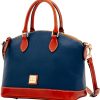 Dooney & Bourke Women's Darcy Satchel in Pebble Grain Leather, Large Handbag with Dual Handles Adjustable Crossbody Strap-1