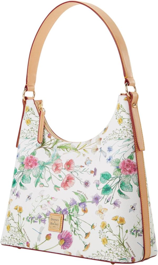 Dooney & Bourke Handbag, Botanical Collection Hobo Shoulder Bag - White-1