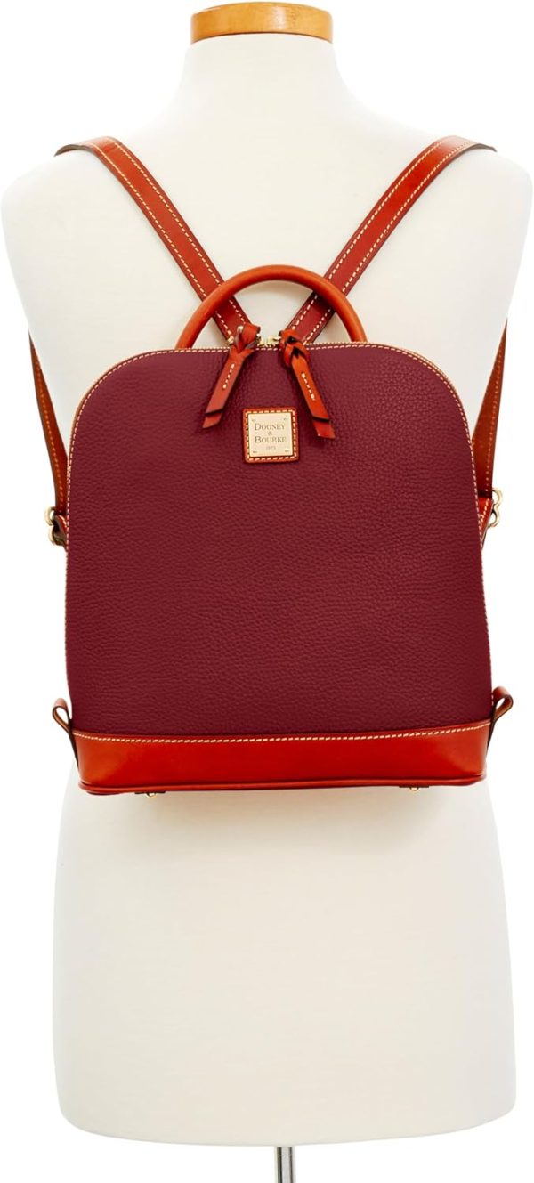 Dooney & Bourke Handbag, Pebble Grain Zip Pod Backpack - Red-3
