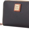 Dooney & Bourke Wallet, Pebble Grain Medium Zip Around Wallet - Black-1