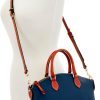 Dooney & Bourke Women's Darcy Satchel in Pebble Grain Leather, Large Handbag with Dual Handles Adjustable Crossbody Strap-3