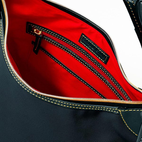 Dooney & Bourke Shoulder Bags for Women, Large Nylon Bag with Removable Adjustable Leather Handle-2