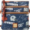Dooney & Bourke Handbag, NFL Cowboys Triple Zip Crossbody | Navy-0