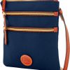 Dooney & Bourke Women's North South Triple Zip Crossbody in Lightweight Nylon, Handbag with Adjustable Shoulder Strap-1