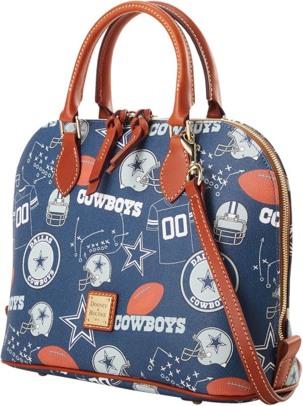 Dooney & Bourke Handbag, NFL Cowboys Zip Zip Satchel | Navy-1