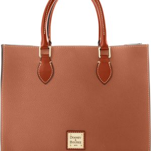 Dooney & Bourke Women's Janine Satchel in Pebble Grain Leather, Large Handbag with Adjustable Detachable Shoulder Strap-0
