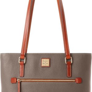 Dooney & Bourke Tote Bags for Women, Large Pebble Grain Leather Shopper Bag with Zipper-0