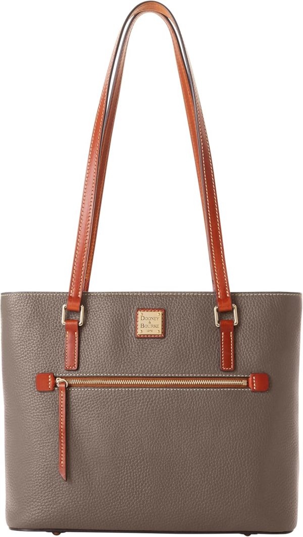 Dooney & Bourke Tote Bags for Women, Large Pebble Grain Leather Shopper Bag with Zipper-0