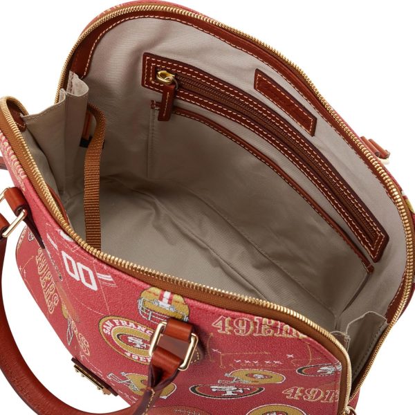 Dooney & Bourke Handbag, NFL 49ers Zip Zip Satchel | Red-2
