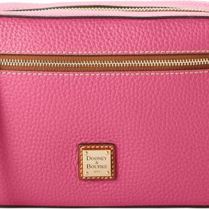 Dooney & Bourke Women's Camera Zip Crossbody in Pebble Grain Leather, Small Handbag with Adjustable Shoulder Strap ample