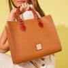 Dooney & Bourke Women's Janine Satchel in Pebble Grain Leather, Large Handbag with Adjustable Detachable Shoulder Strap-4
