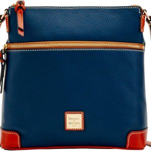 Dooney & Bourke Women's Crossbody in Pebble Grain Leather, Large Handbag with Adjustable Shoulder Strap-0