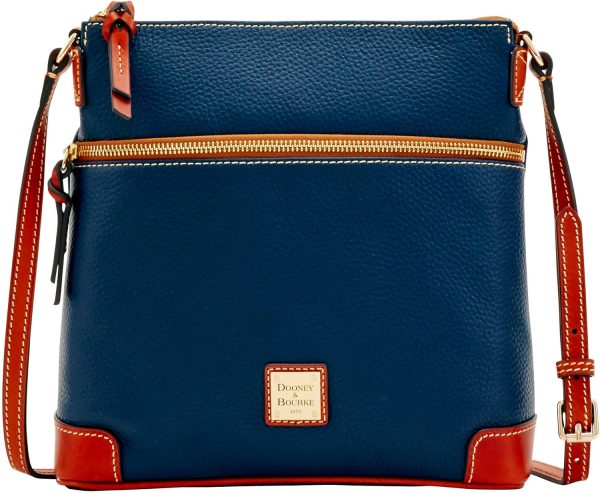 Dooney & Bourke Women's Crossbody in Pebble Grain Leather, Large Handbag with Adjustable Shoulder Strap-0