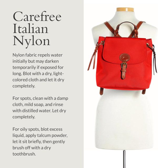 Dooney & Bourke Handbags for Women, Small Nylon Flap Backpack Purse-4