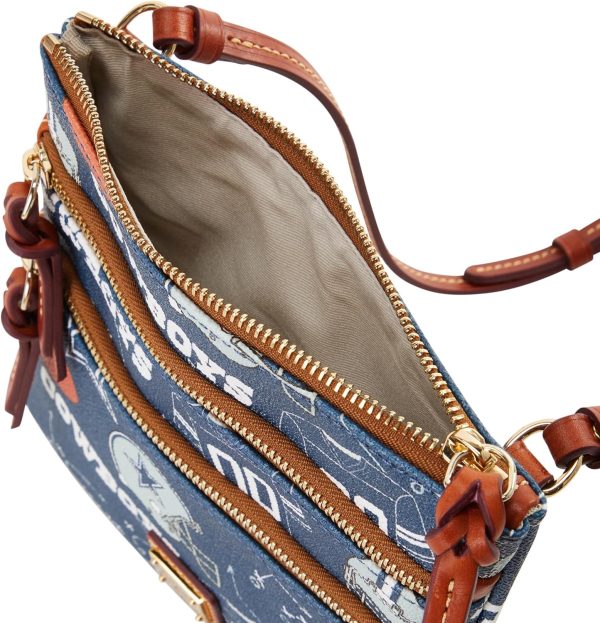 Dooney & Bourke Handbag, NFL Cowboys Triple Zip Crossbody | Navy-2