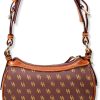 Dooney & Bourke Women's Classic Jacquard Print Round Crescent Hobo Bag Purse, dooney and bourke bag