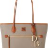 Dooney & Bourke Large Tote Bags for Women, Pebble Grain Leather Bag with Zipper and Long Shoulder Straps-0