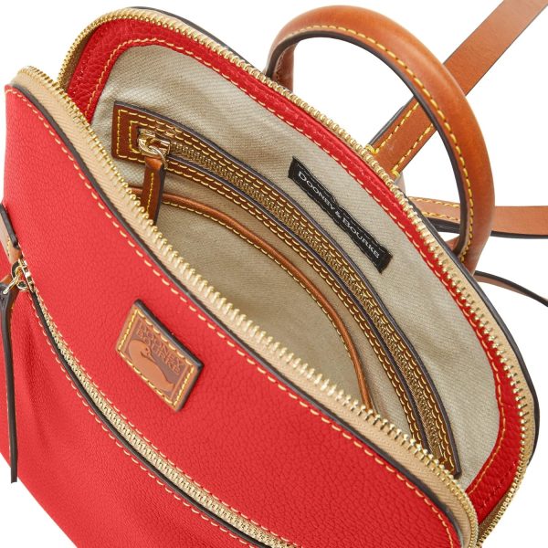 Dooney & Bourke Handbag, Pebble Grain Backpack - Red-2