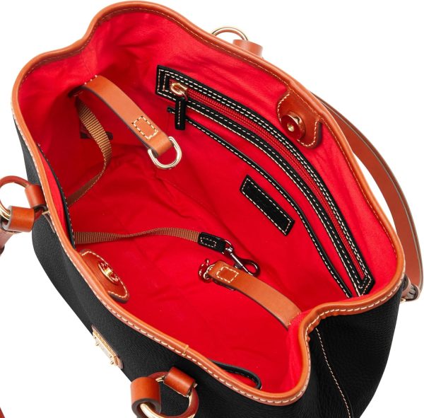 Dooney & Bourke Handbags and Accessories, Pebble Grain Leather Briana Small Shoulder Bag with Wristlet Pouch-2